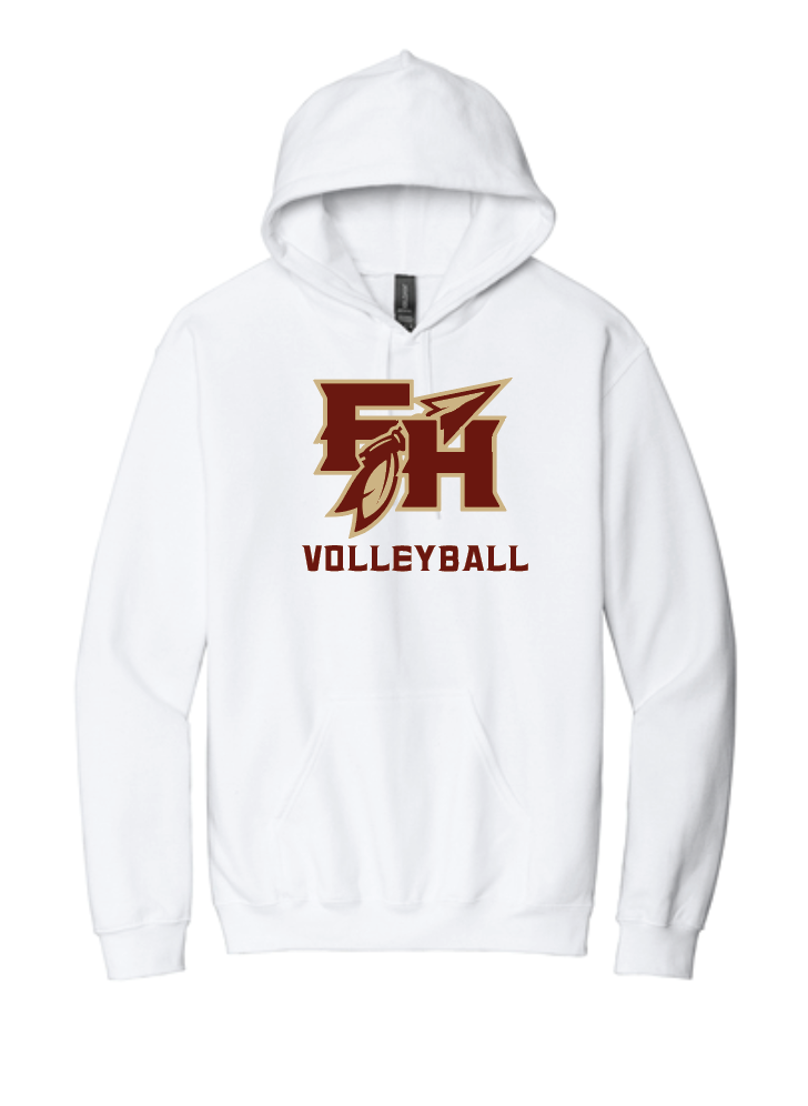 Unisex Hooded FH Volleyball Pullover
