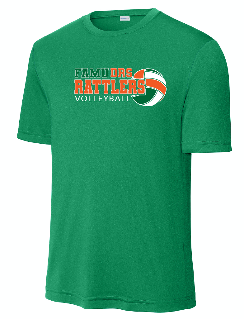 Unisex Short Sleeve DryFit FAMU-DRS Volleyball