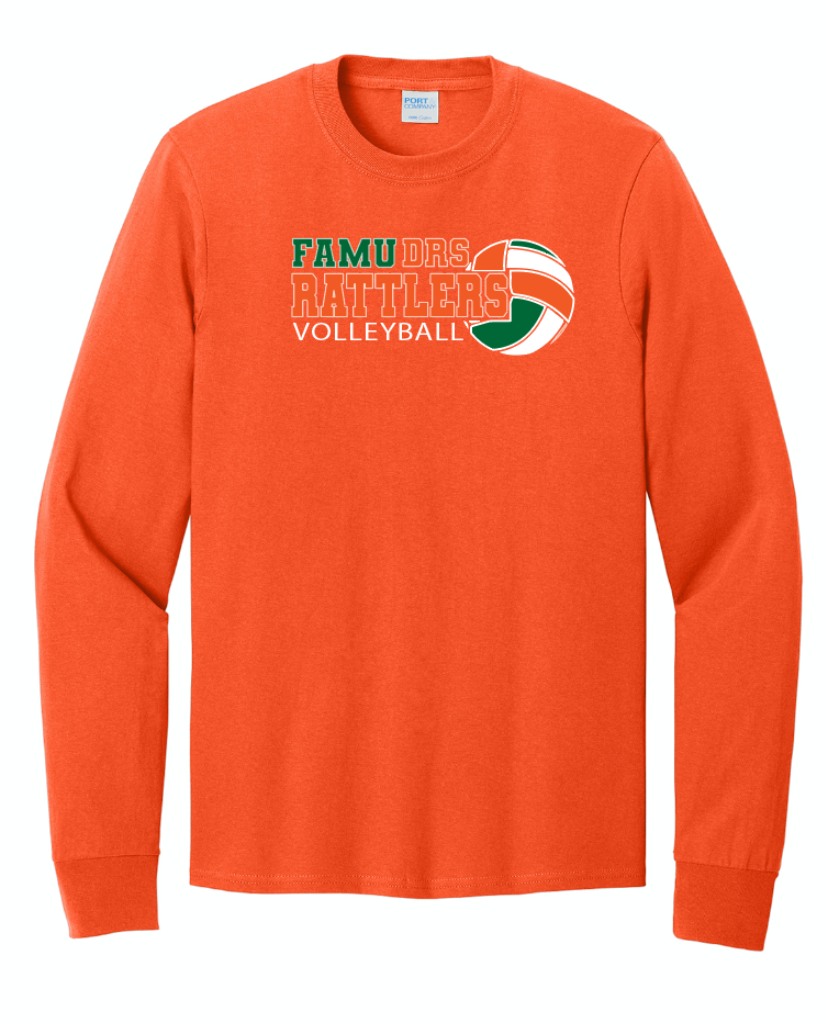Unisex Long Sleeve Cotton FAMU-DRS Volleyball