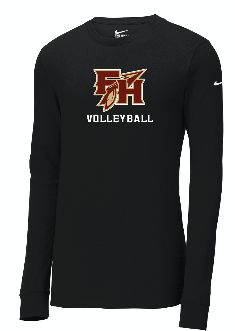 Nike Dri-FIT Cotton/Poly FH Volleyball Long Sleeve Tee