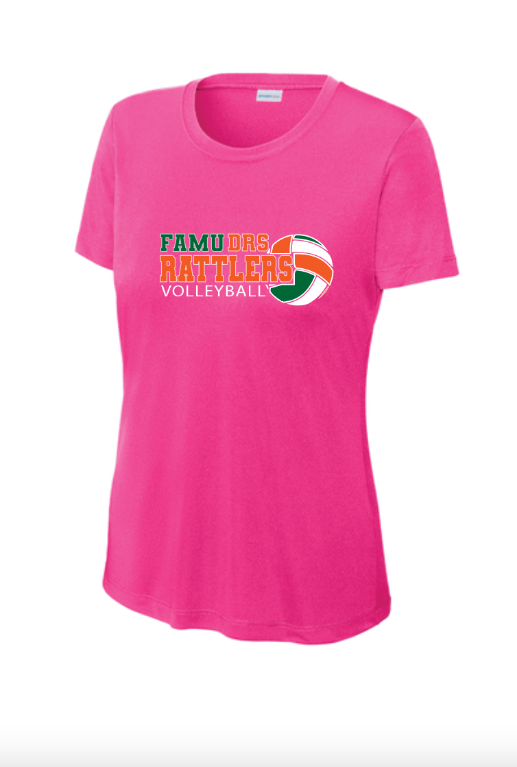 Pink Out  Ladies Short Sleeve DryFit FAMU-DRS Volleyball